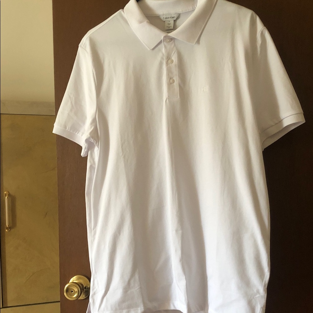 Calvin Klein Men's Classic White Polo